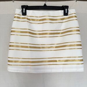 J. Crew Cotton &  Linen Striped Skirt